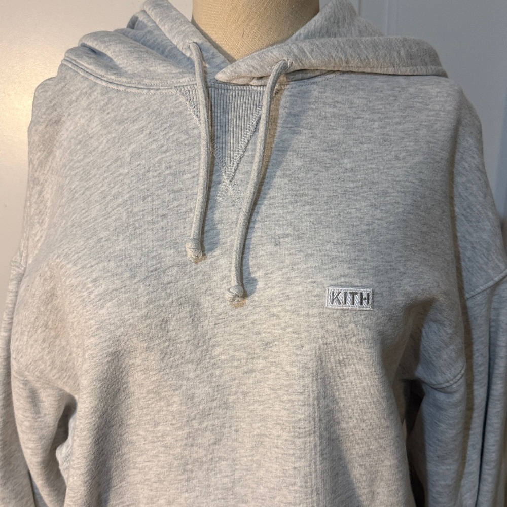 Kith Men’s Light Gray Hoodie Worn Once Large Excellent Condition Like New - Picture 2 of 7
